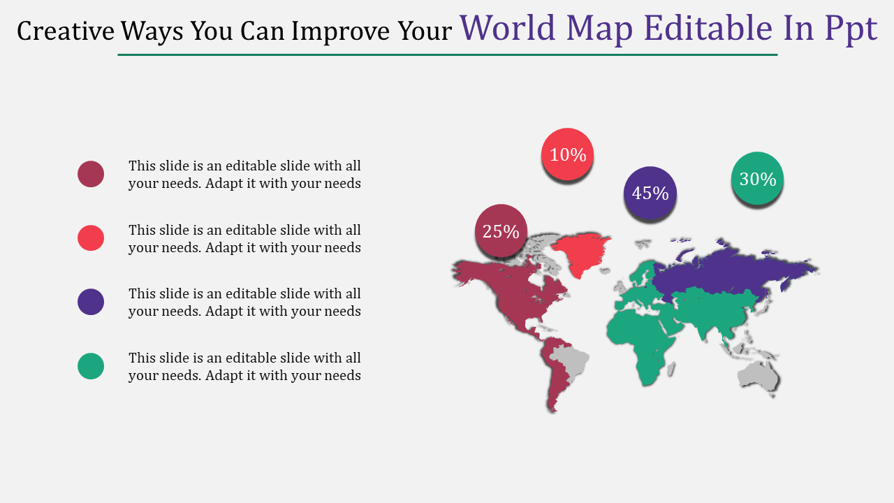 world map editable in ppt-Creative Ways You Can Improve Your World Map Editable In Ppt